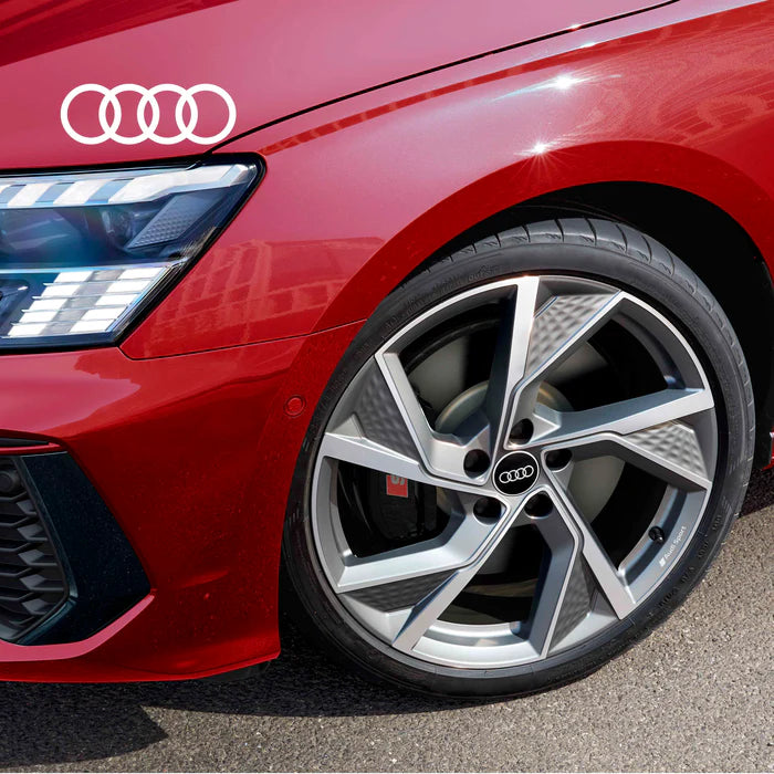 Audi 60mm Wheel Centre Caps — Aftermarket Fit for Audi A3, A4, A6