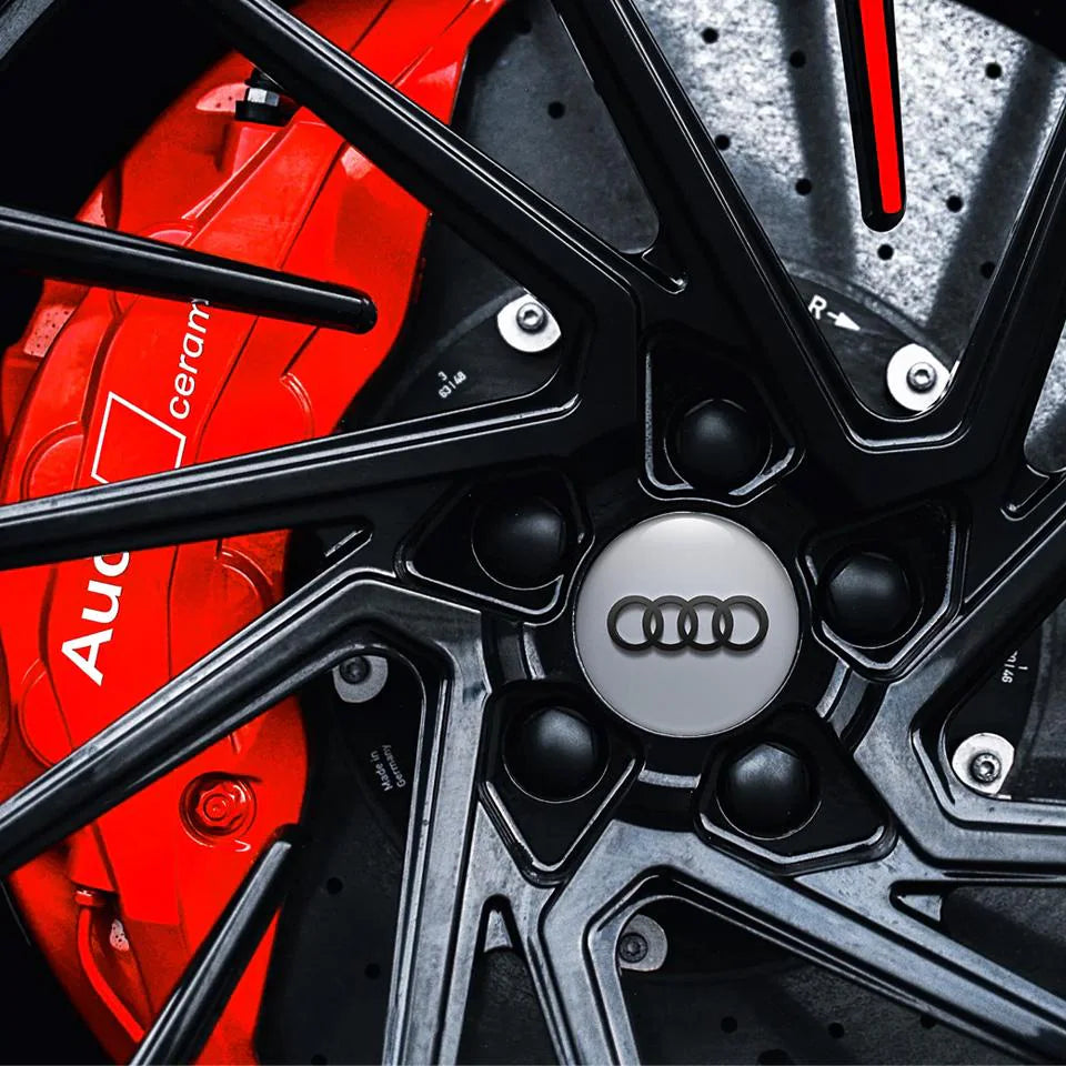 Audi 68 mm Wheel Centre Caps — Fit for A3, A4 & A6 Alloy Wheels