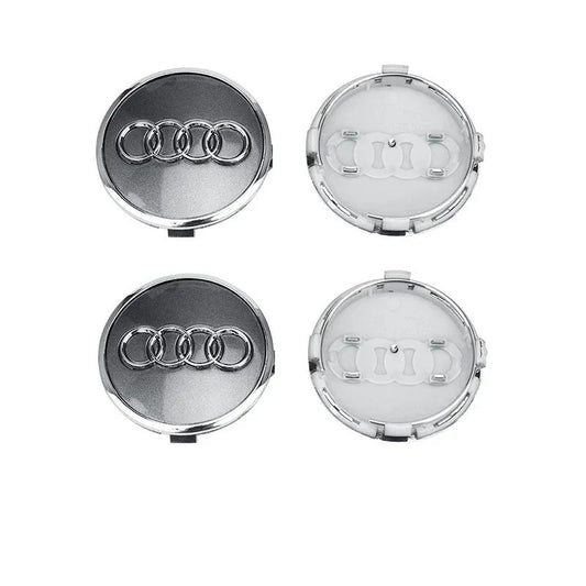 Audi 61mm Wheel Centre Caps — Fit for A3, A4, A6 Models