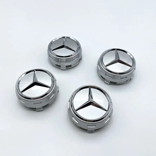 Mercedes Wheel Centre Caps Black 75mm – Sleek & Stylish
