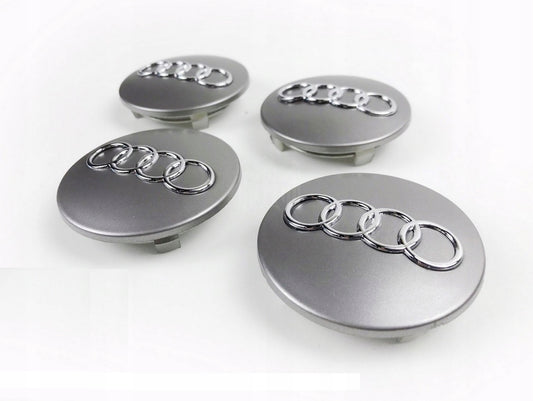 Audi 68 mm alloy wheel centre caps fit UK