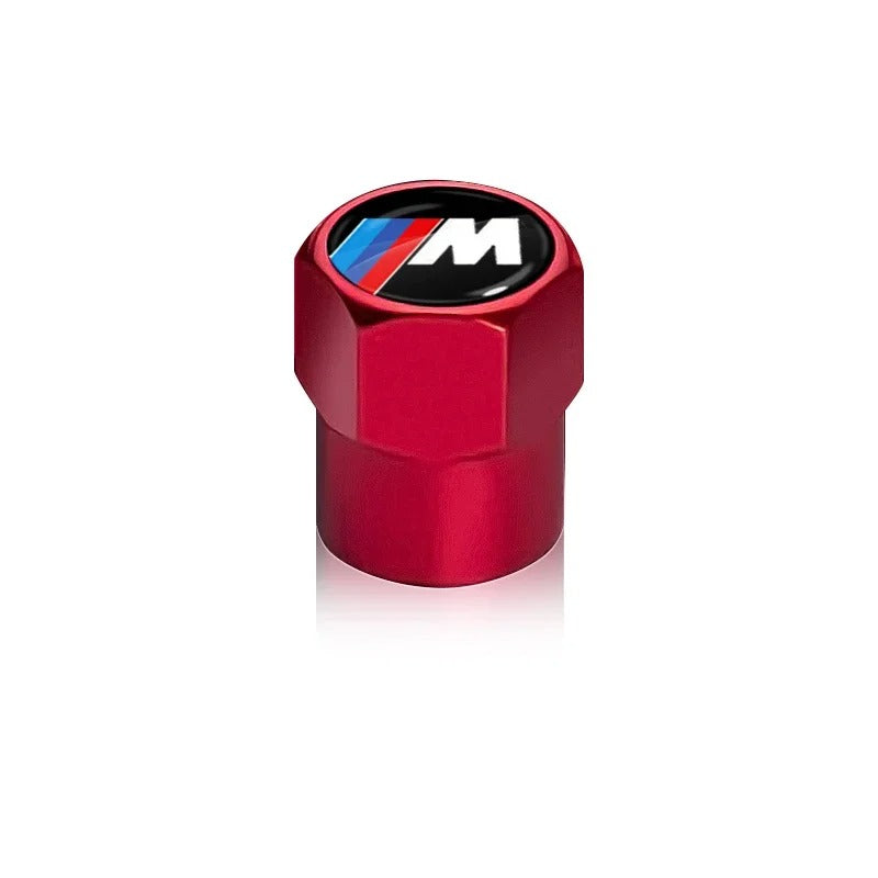 BMW Valve Caps Set Available in black, silver, green, blue, orange,red