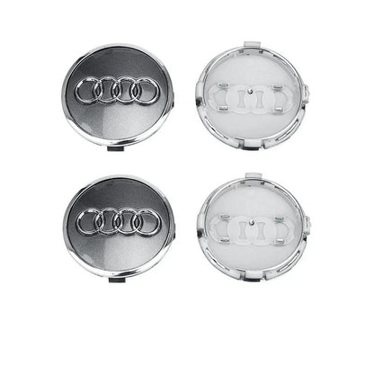 Audi 61mm Wheel Centre Caps — Fit for A3, A4, A6 Models