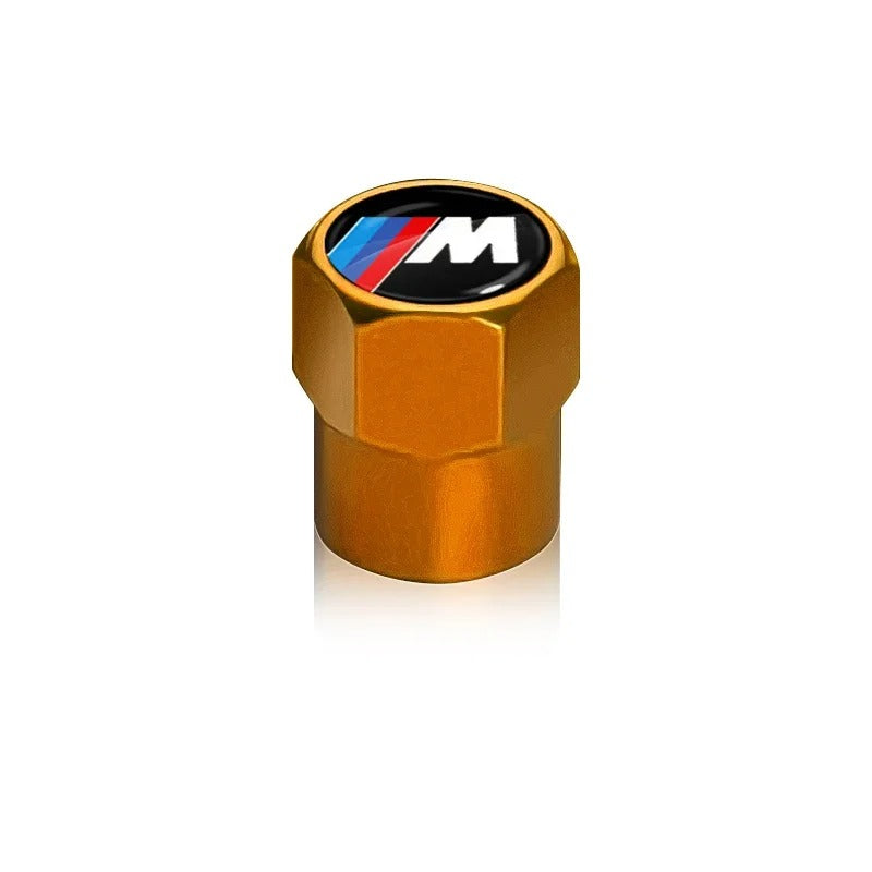 BMW Valve Caps Set Available in black, silver, green, blue, orange,red