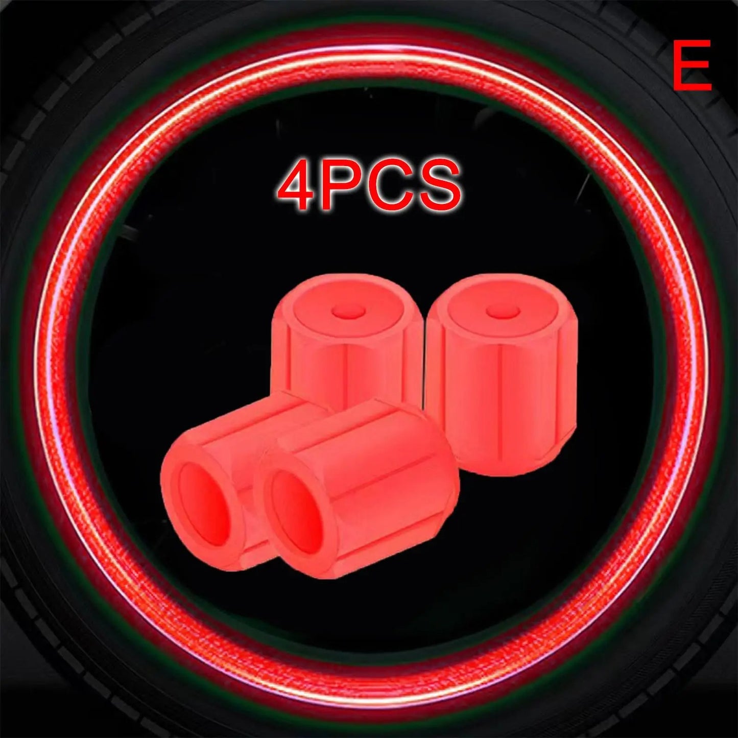 Luminous Wheel Valve Caps – Fluorescent Night Glowing Tyre Stem Caps