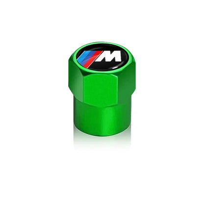 BMW Valve Caps Set Available in black, silver, green, blue, orange,red