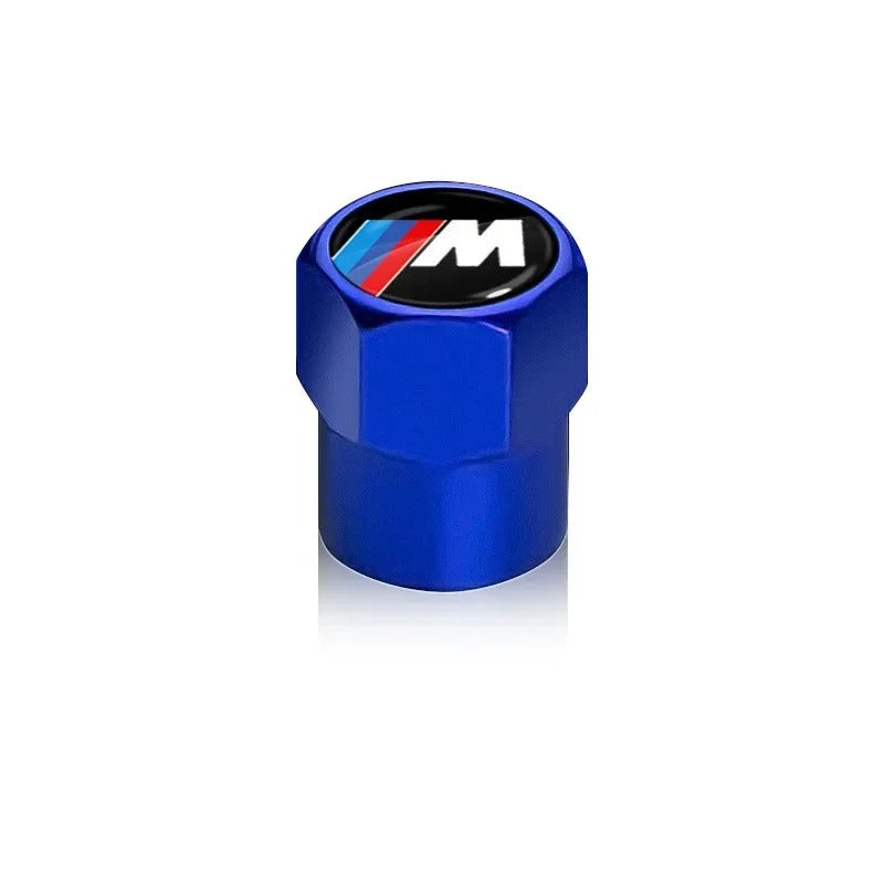 BMW Valve Caps Set Available in black, silver, green, blue, orange,red