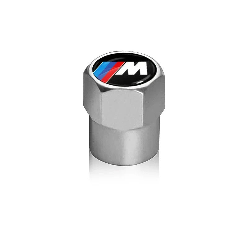 BMW Valve Caps Set Available in black, silver, green, blue, orange,red