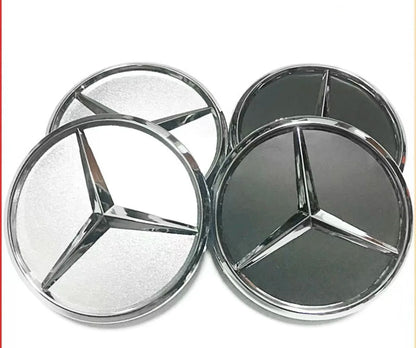Mercedes Benz Centre Caps Silver 75mm 4 Caps