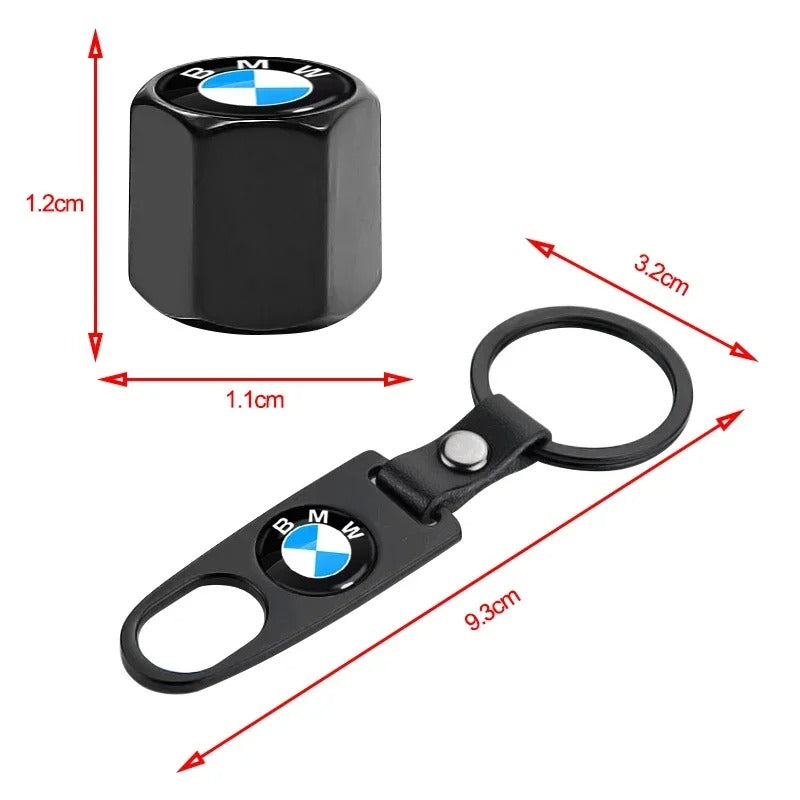 BMW Dust Caps with Keychain