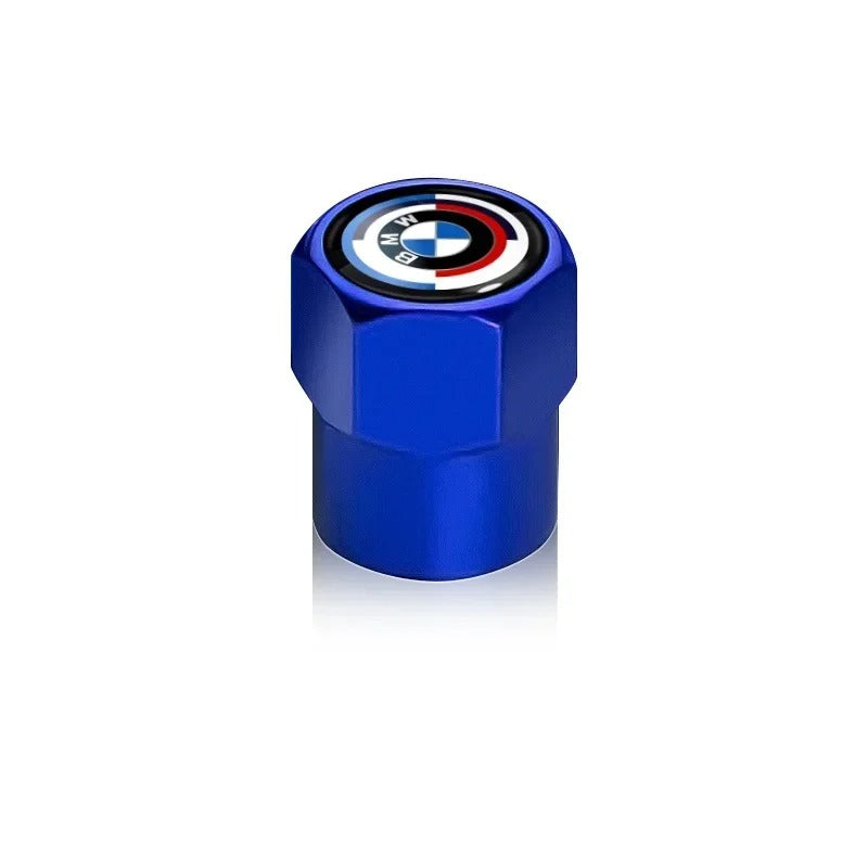 BMW Valve Caps Set Available in black, silver, green, blue, orange,red