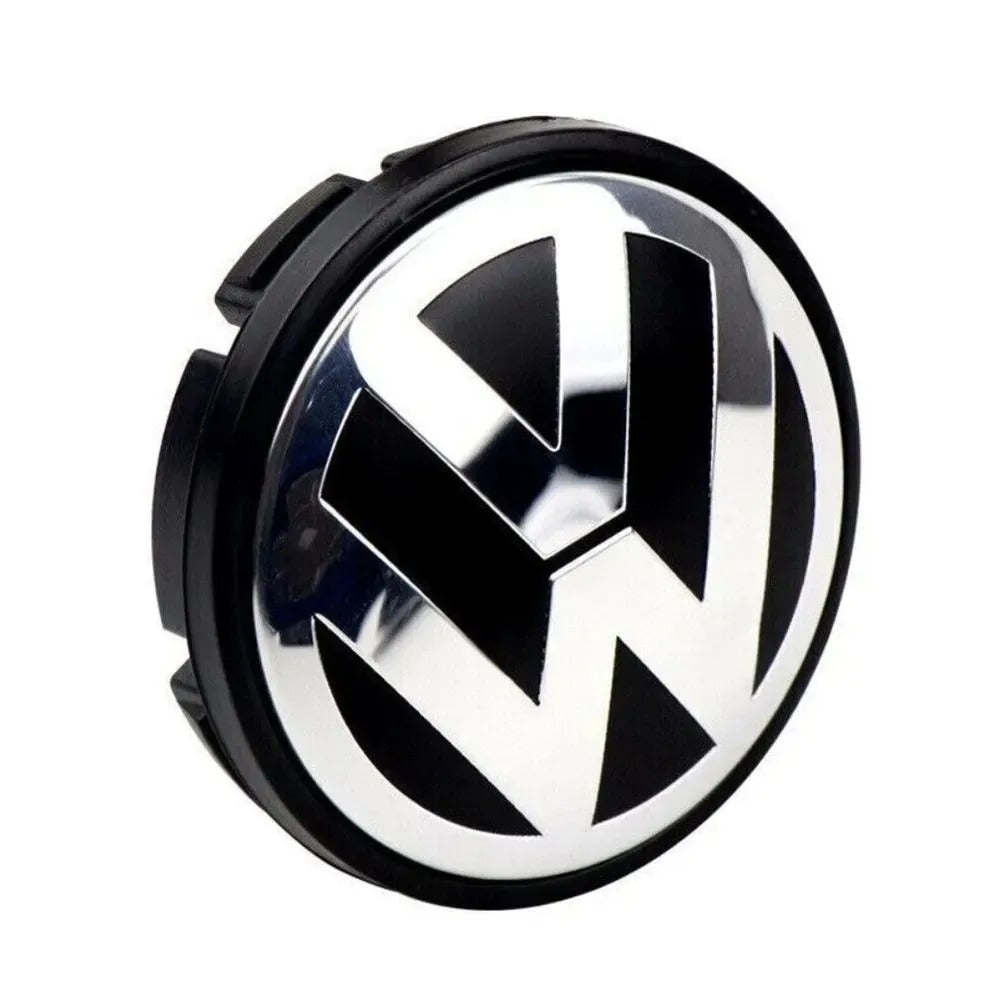 VW 56mm Wheel Centre Caps - Volkswagen Caps for Modern Alloys (Set of 4)