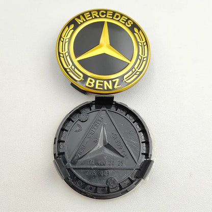 Mercedes Centre Caps – Gold (75mm) 4 caps