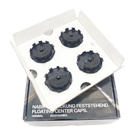 VW Dynamic Floating Wheel Centre Caps - Motionless Spinning Badges (4 Pcs)