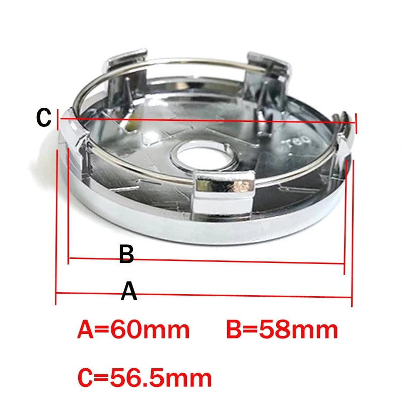 VW Centre Caps 60mm – Sleek Fit for Volkswagen
