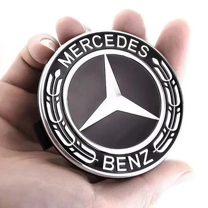 Benz Centre Caps 75mm Black Set of 4 Caps