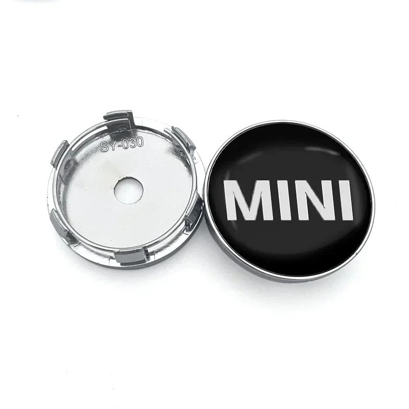 Mini Centre Caps Black – 56mm & 60mm | Perfect Fit for Mini Cooper Wheels