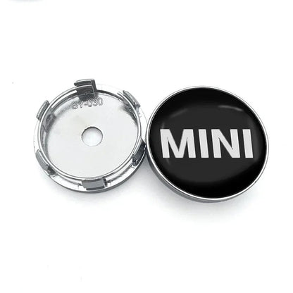 Mini Centre Caps Black – 56mm & 60mm | Perfect Fit for Mini Cooper Wheels