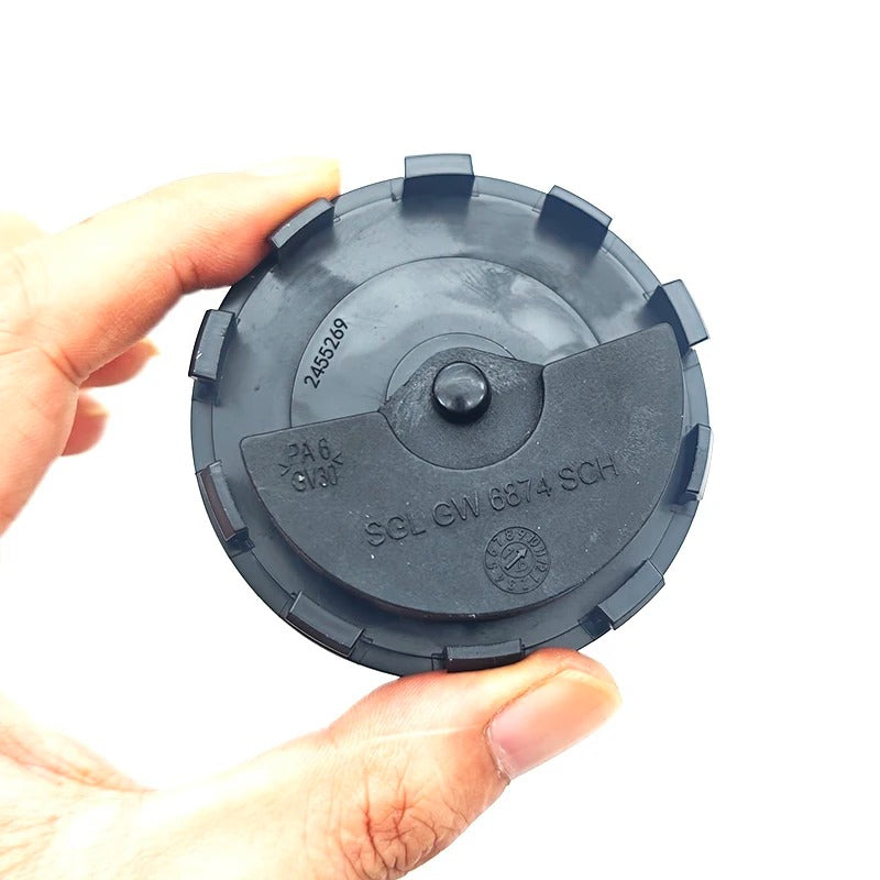 VW Dynamic Floating Wheel Centre Caps - Motionless Spinning Badges (4 Pcs)
