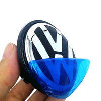 VW 65mm Wheel Centre Caps - Volkswagen Alloy Wheel Badges (4-Piece Set)