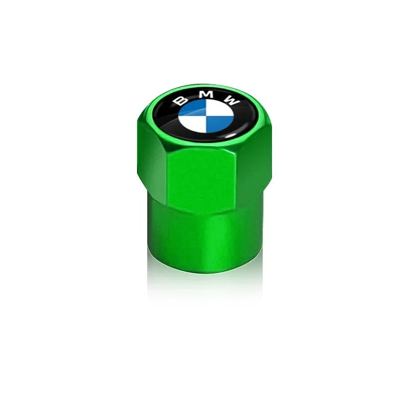 BMW Valve Caps Set Available in black, silver, green, blue, orange,red