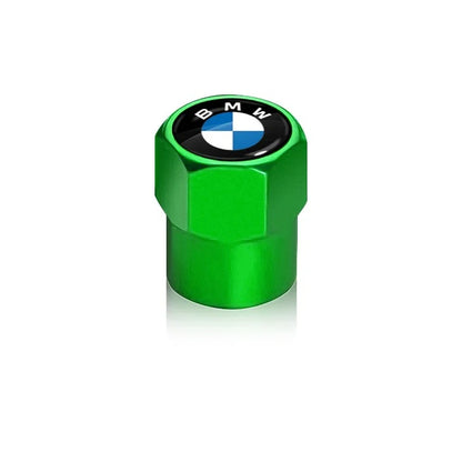 BMW Valve Caps Set Available in black, silver, green, blue, orange,red