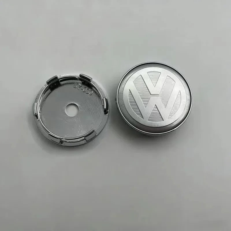 VW 56mm Wheel Centre Caps - Volkswagen Caps for Modern Alloys (Set of 4)