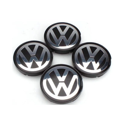 Set of 4 Volkswagen 55mm wheel centre caps for Golf and Passat
