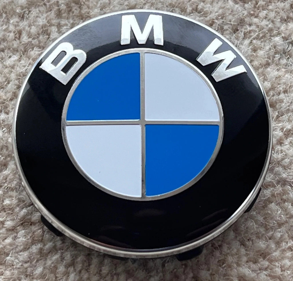 BMW 56mm Wheel Centre Caps -New Generation Classic Blue & White Badges (4 Pcs)