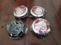 Jaguar 59mm Wheel Centre Caps - Sport Red Growler Face Badges (4 Pcs)