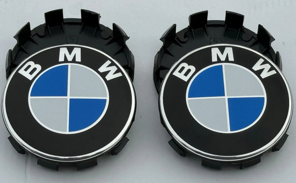 BMW 56mm Wheel Centre Caps -New Generation Classic Blue & White Badges (4 Pcs)