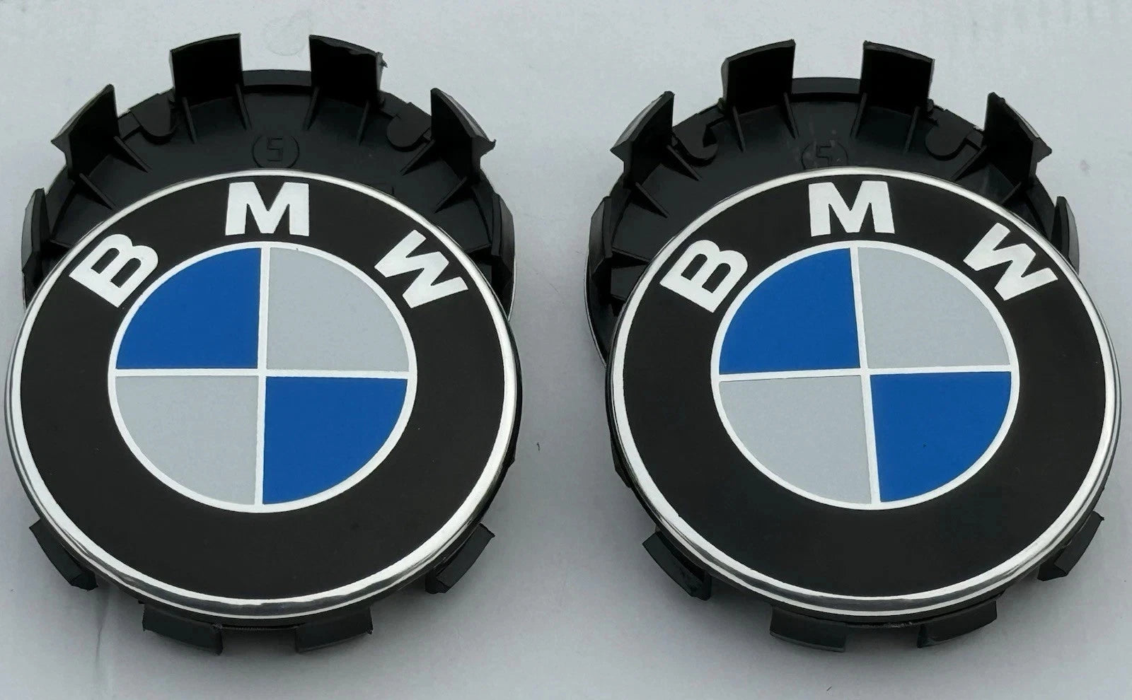 BMW 56mm Wheel Centre Caps -New Generation Classic Blue & White Badges (4 Pcs)