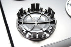 Mercedes 75mm AMG Affalterbach Wheel Centre Caps - Matte Black Edition (Set of 4)