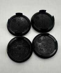 Jaguar 59mm Wheel Centre Caps - Gloss Black Growler Badges (4-Piece Set)