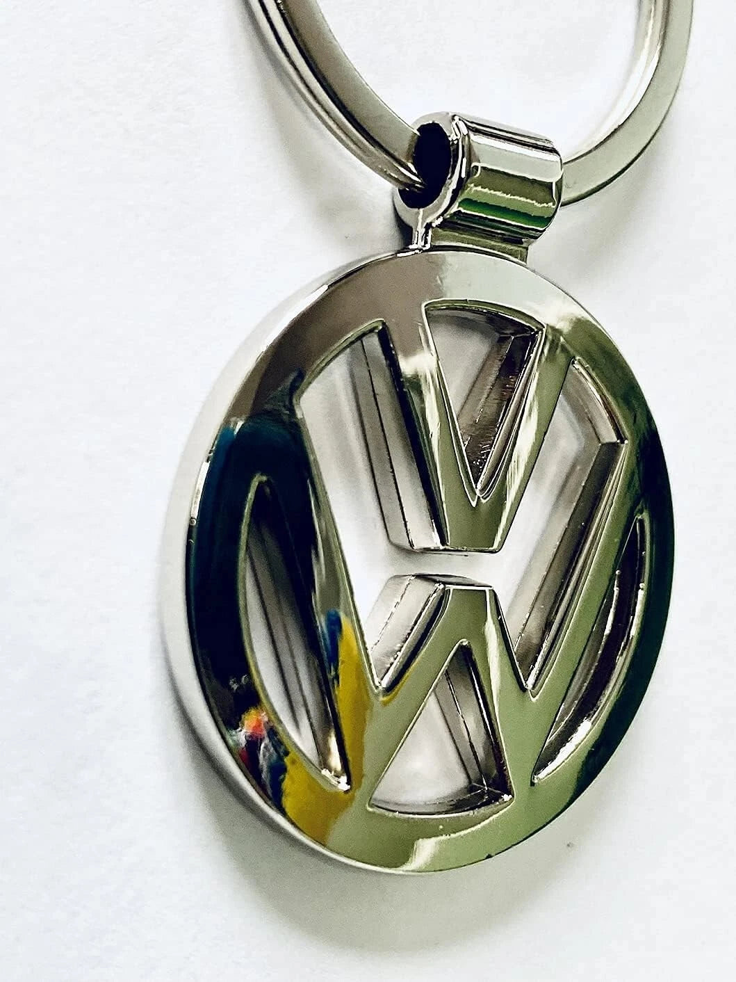 Volkswagen Metal Keyring – Silver Car Key Chain Fob