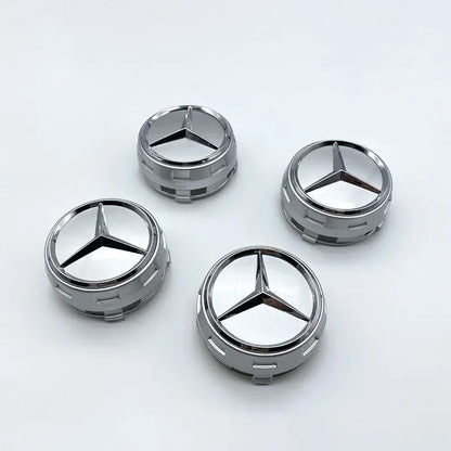 Mercedes Wheel Centre Caps Black 75mm – Sleek & Stylish
