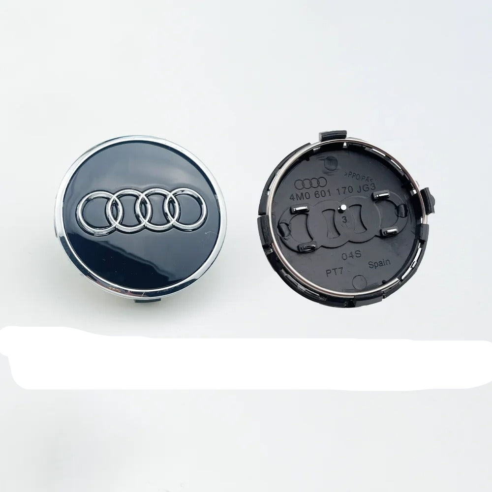 Audi 61mm Wheel Centre Caps — Fit for A3, A4, A6 Models