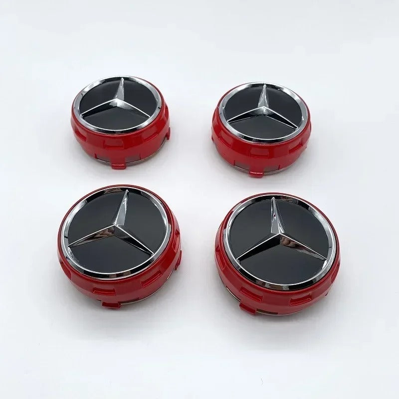 Mercedes Wheel Centre Caps Black 75mm – Sleek & Stylish